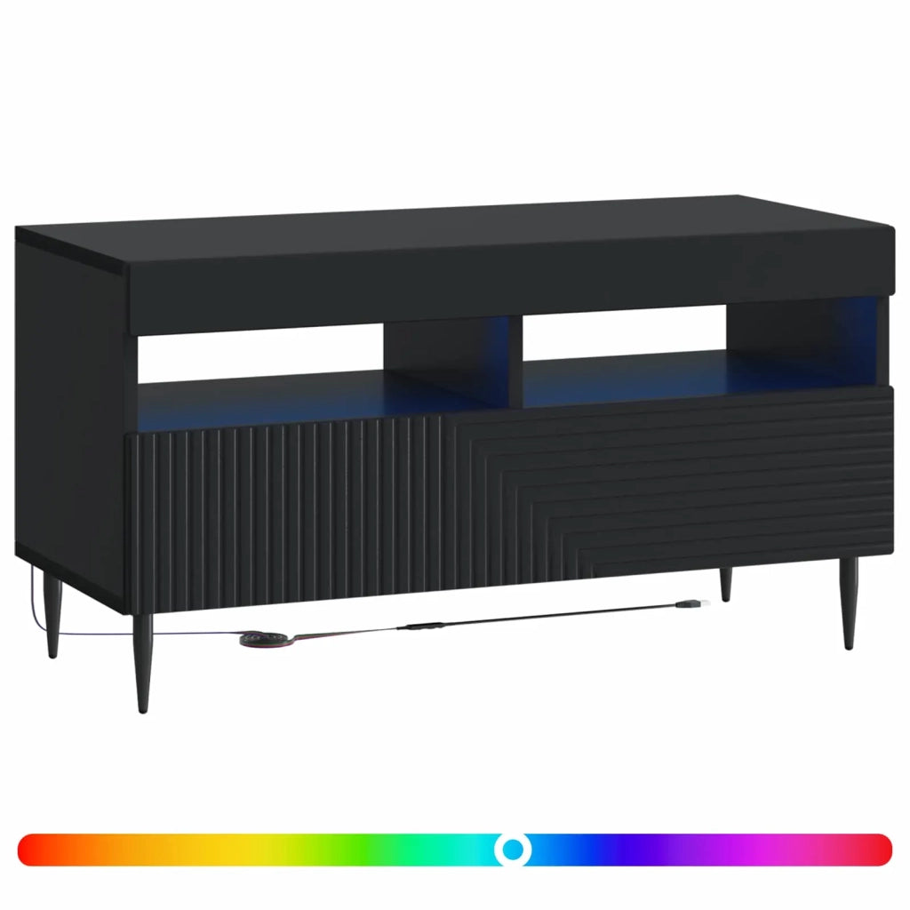 Mobile TV LED Nero Legno ingegnerizzato 896996