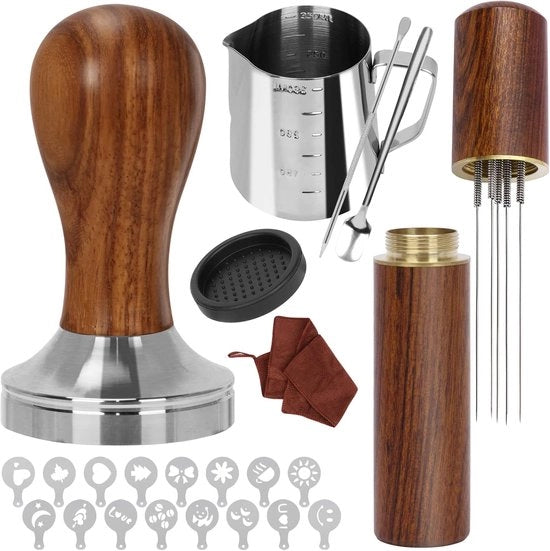 Set di Stampatore per Caffè - Accessori Barista - 23 Pezzi