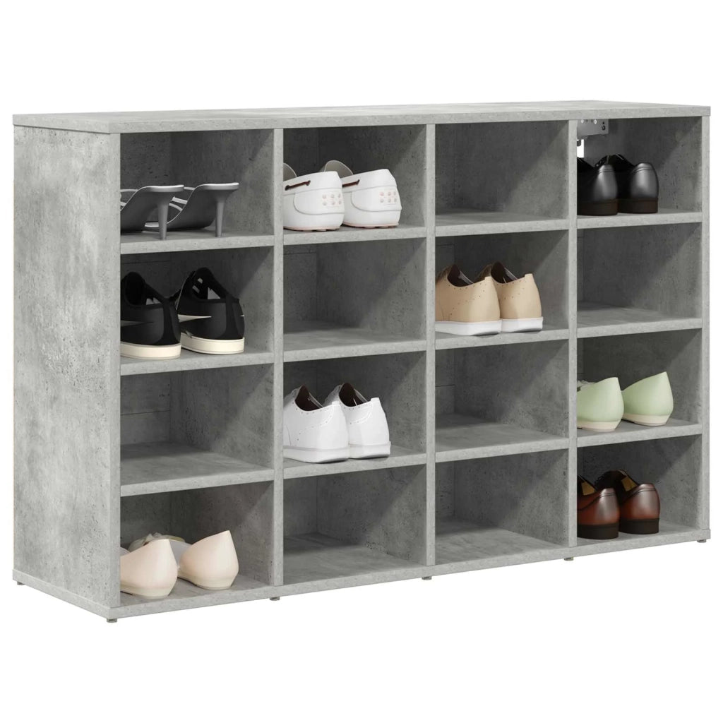 Mobile per scarpe-Scarpiera Grigio cemento 103 x 30 x 67 cm
