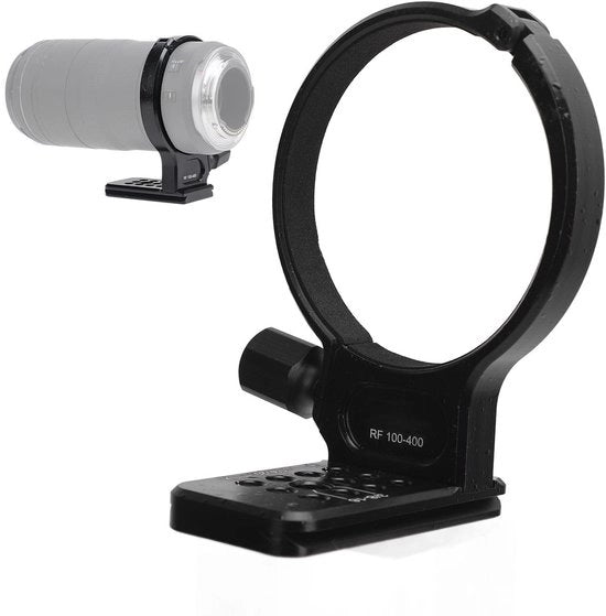 Montaggio Stativo a Legerazione in Alluminio - Sostegno a Gancio - Cuscino Antiscivolo - Foro a 1/4, 3/8 Pollici - Diametro Interno 86 mm - Peso 122 g - Sostegno per Lenti