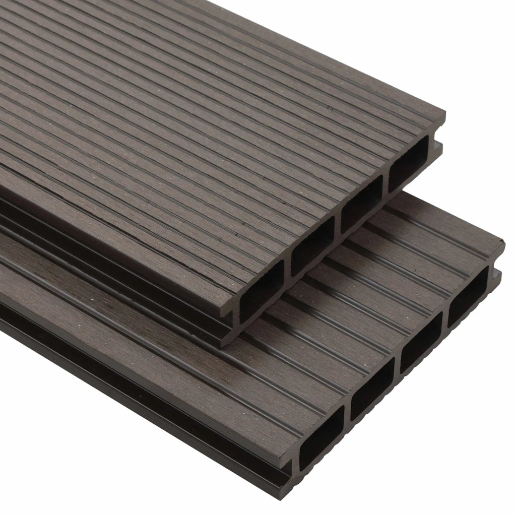 Pavimento da Deck 64 pcs Marrone Scuro WPC 3444810