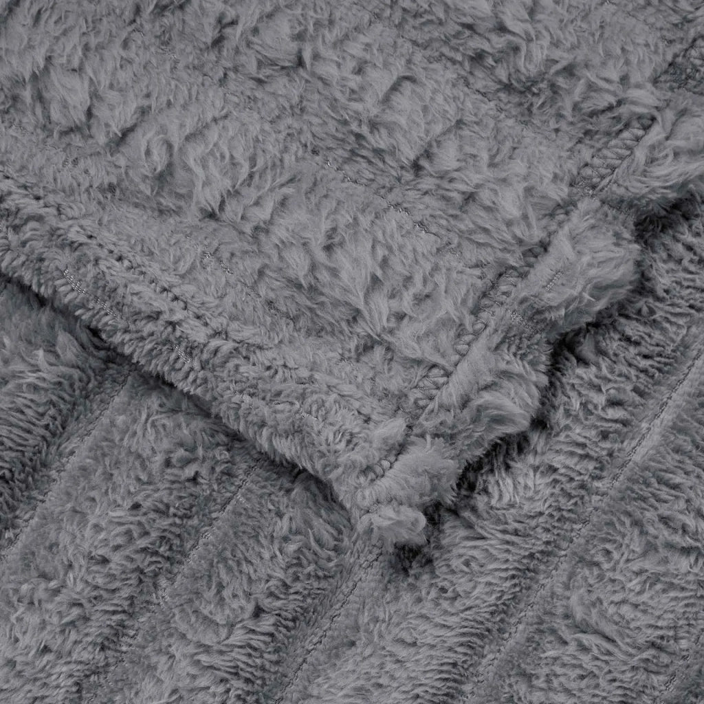 Coperta Grigio scuro 270 x 240 cm Panno
