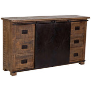 Credenza in legno marrone 160x42x92h cm