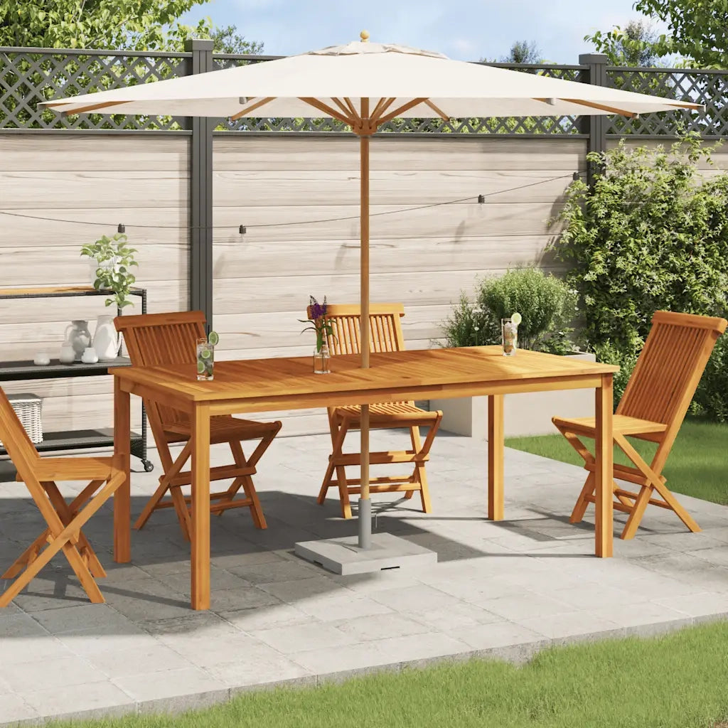 Tavolo da Pranzo da Giardino 180x90x75 cm Legno Massello Acacia 366371