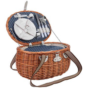 Cestino da picnic marrone (2 coperti) 40x28x22h cm