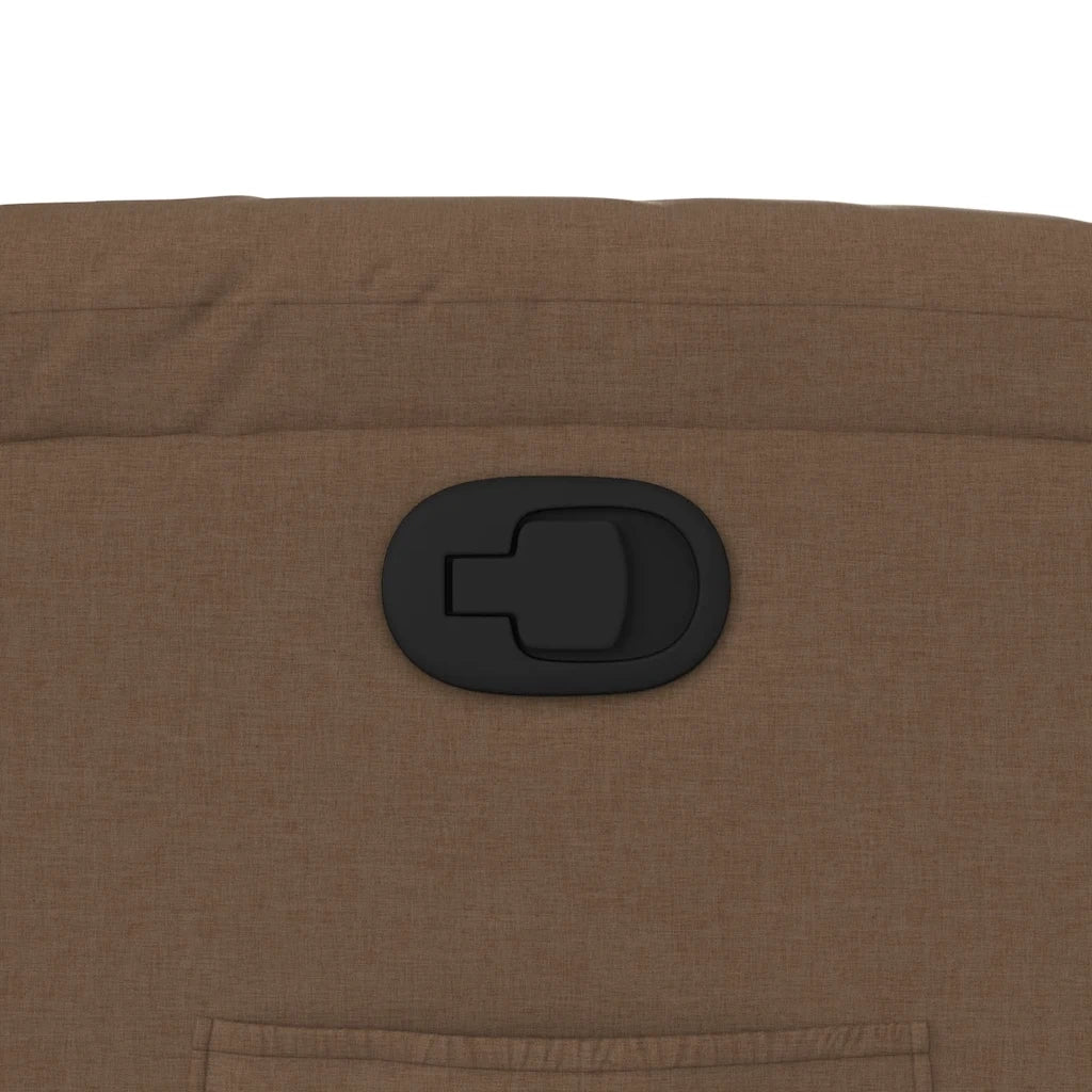 Poltrona Reclinabile in Tessuto Marrone 373540