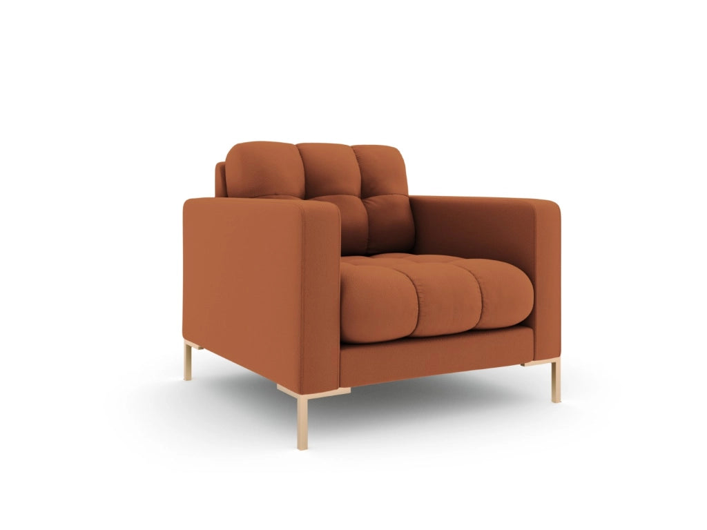 Cosmopolitan Design - Poltrona "Bali" in tessuto strutturato mattone 