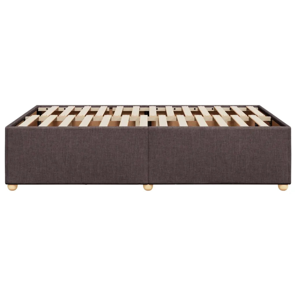 Giroletto senza Materasso Marrone Scuro 80x200 cm in Tessuto 3284718