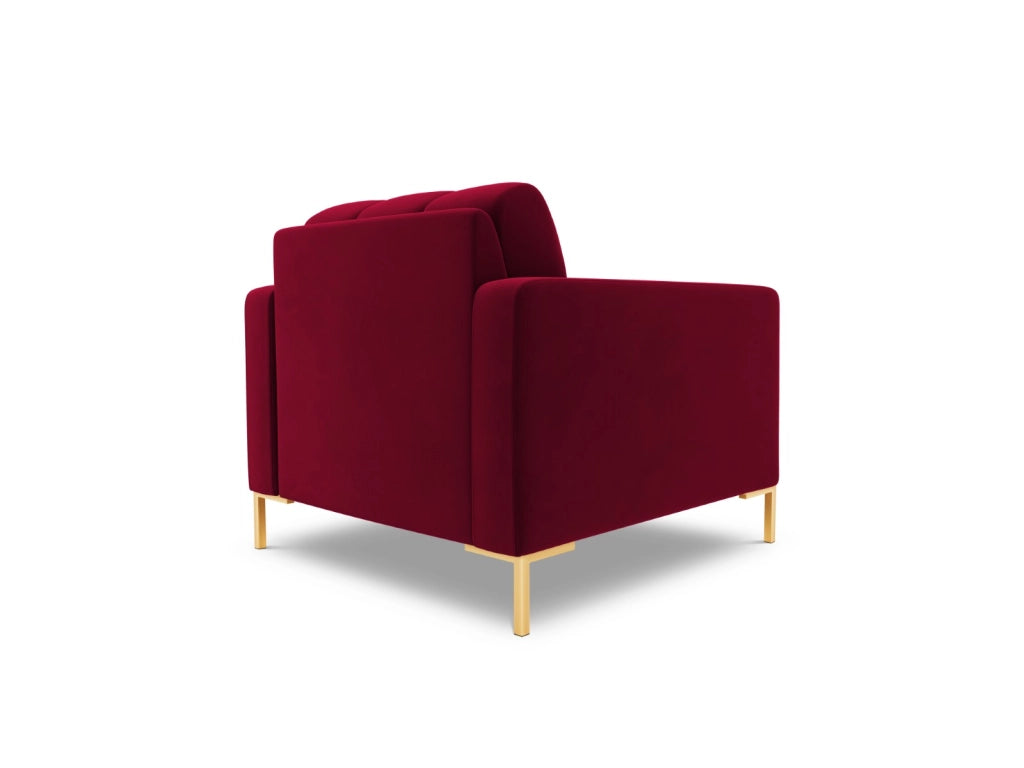 Cosmopolitan Design - Poltrona "Bali" in velluto rosso 