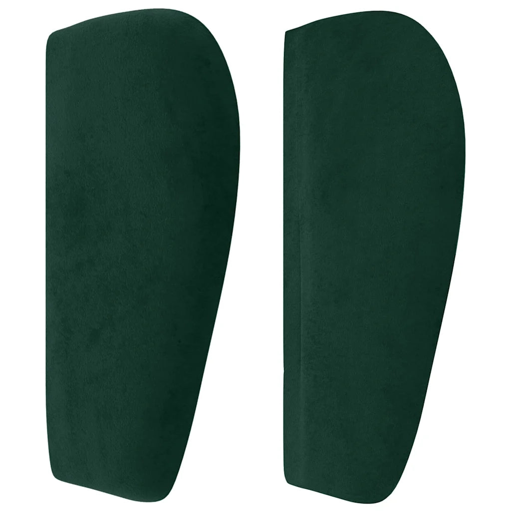 Testiera ad Orecchio Verde Scuro 147x23x78/88 cm in Velluto 3117335