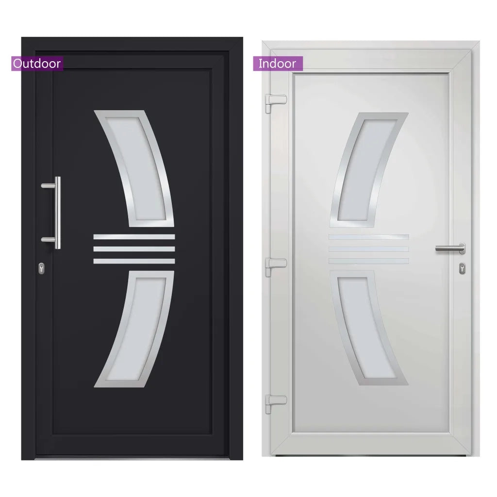 Porta di Ingresso Antracite 88x200 cm 3057570
