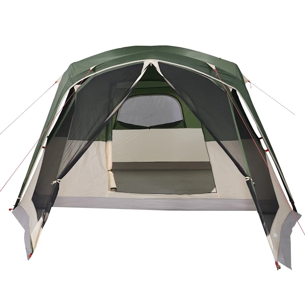 Tenda da Campeggio a Cupola per 6 Persone-Tenda per Escursionismo Verde Impermeabile 698643