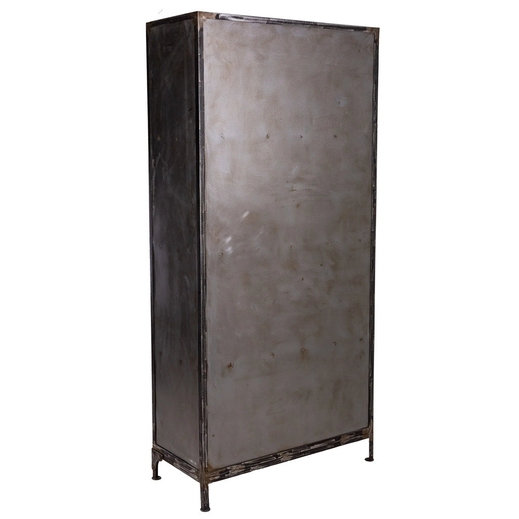 Vetrina in metallo nero 90x40x190h