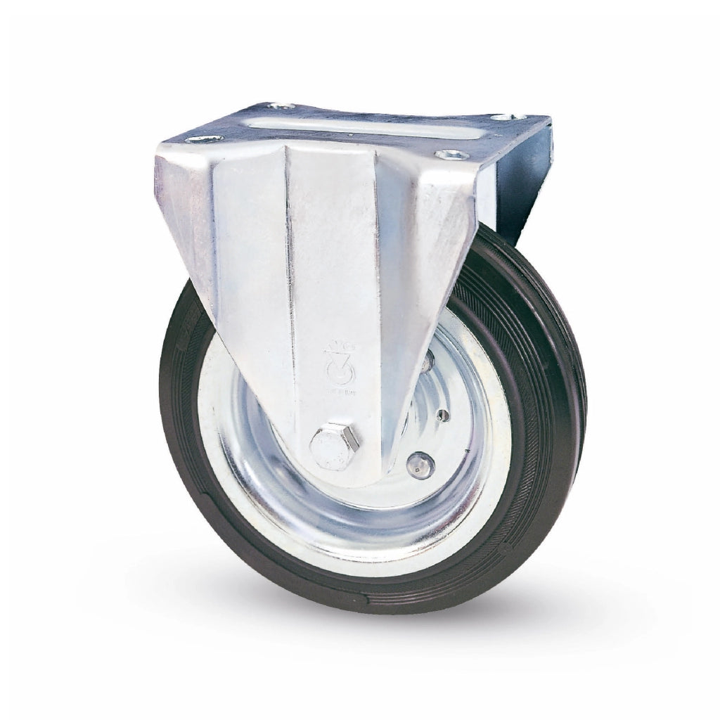 Utilia RUOTA FISSA PER CARRELLI  mm.200-piastra mm.140x110