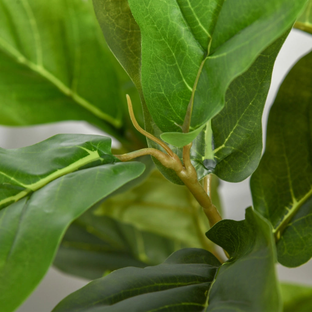 Ficus Artificiale 130cm ¨C Xylo ¨C 78 Foglie Realistiche per Interni ed Esterni
