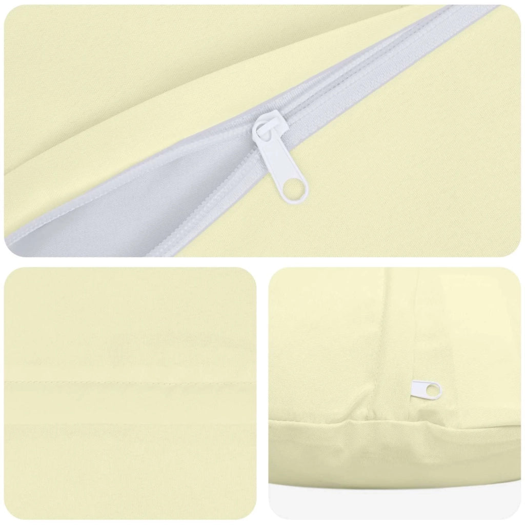 Federa 2 pcs HEERLEN Crema Ø 50 cm Poliestere 922673