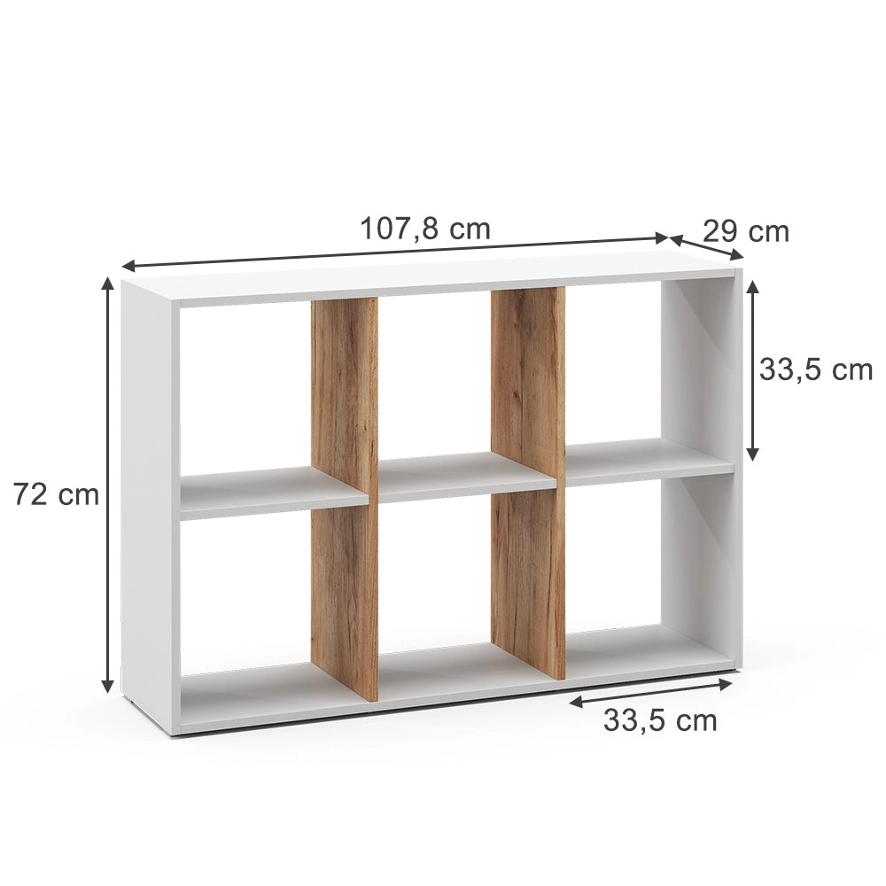 Vicco Scaffale Bianco 72 x 107.8 cm