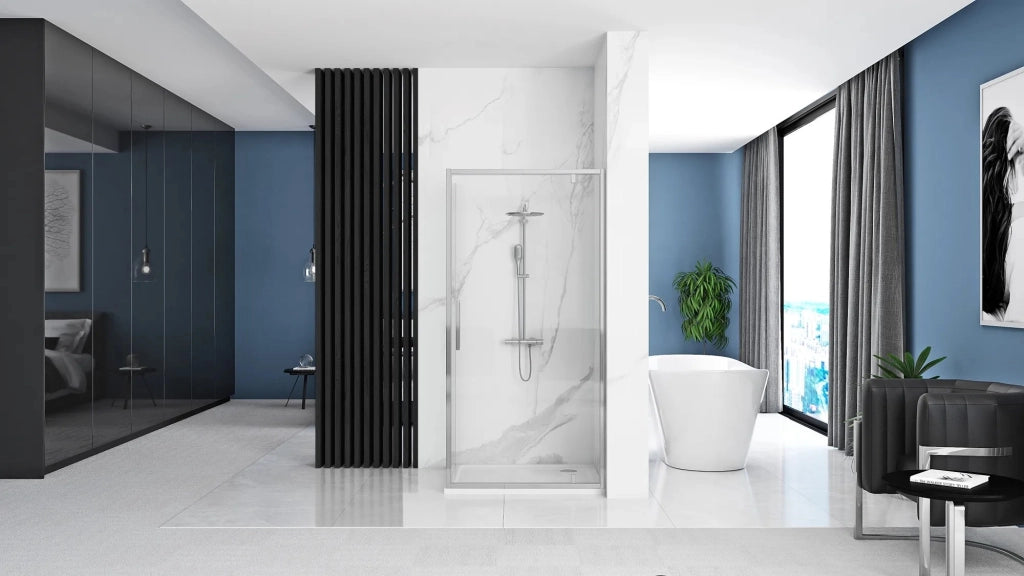 Cabina Doccia Rea Rapid Swing Chrom 100x100