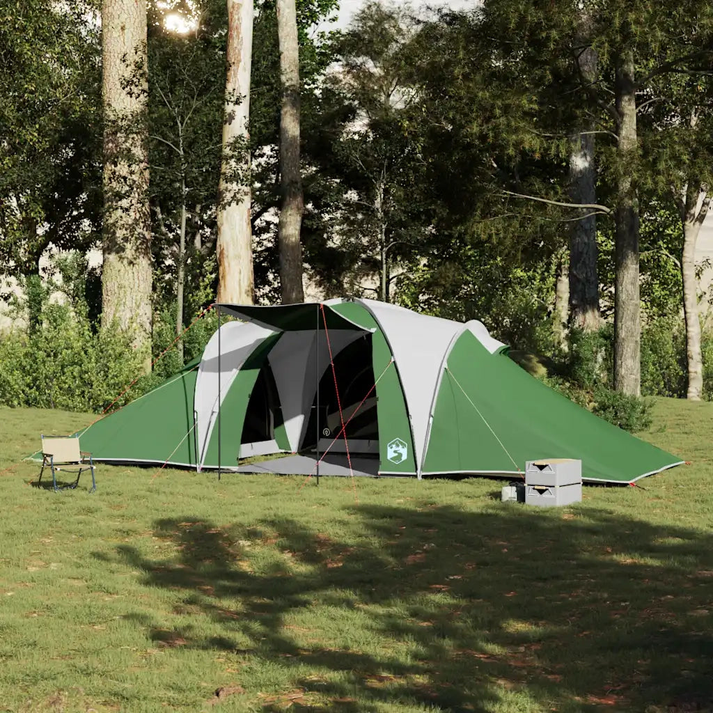 Tenda da Campeggio | Tenda Familiare a Cupola per 6 Persone Verde Impermeabile