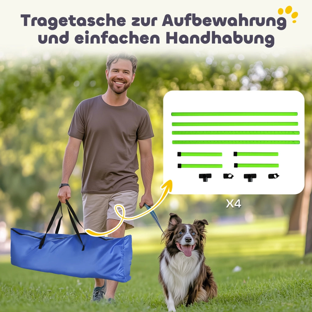 Set Agility per Cani ¨C Minimal ¨C Verde 99x65x94 cm