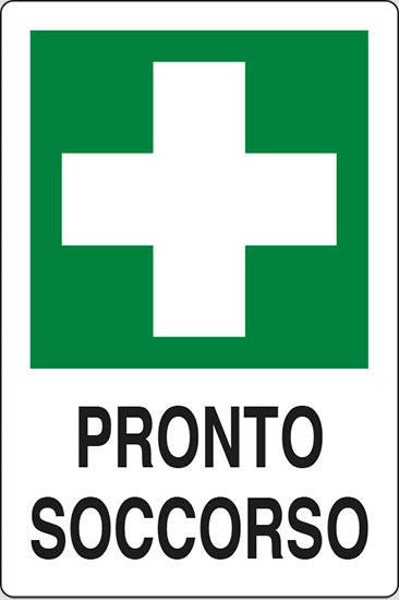 CARTELLO 'PRONTO SOCCORSO  20x30 cm - 10 pezzi