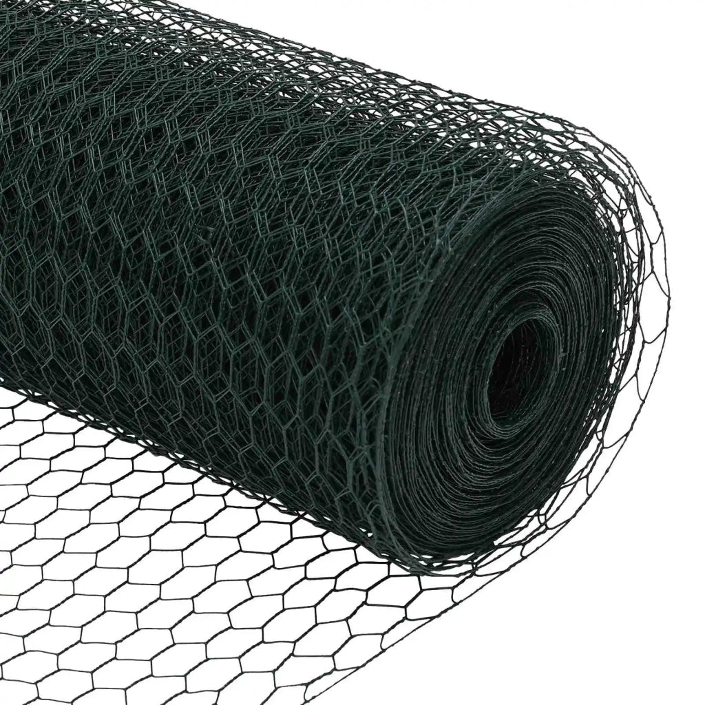 Recinzione Esagonale Verde 0,6 x 10 m PVC 42005338