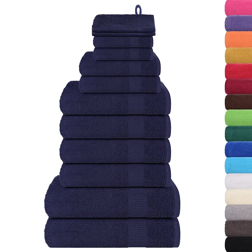 Set di asciugamani 12 pezzi FROGN Blu navy 360 g/m² 137100