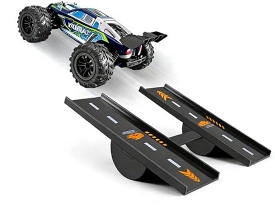 Kit di rampa premium in plastica - Angoli di inclinazione regolabili - Set di stunt per auto a controllo remoto - Duraturo - Configurazione di rampa realistica - Acrobazie aeree - Salti di rampa