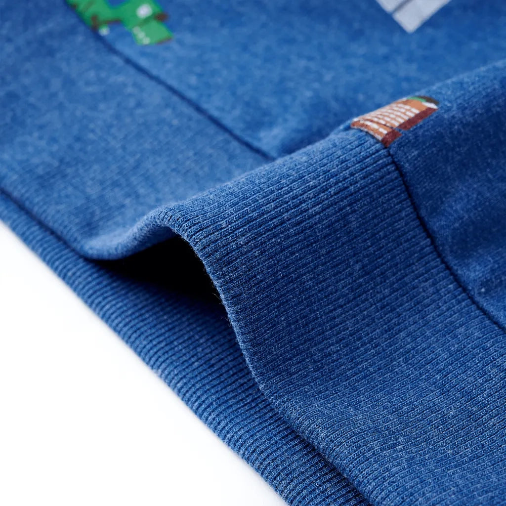 Felpa da Bambino Blu Scuro M¨¦lange 140