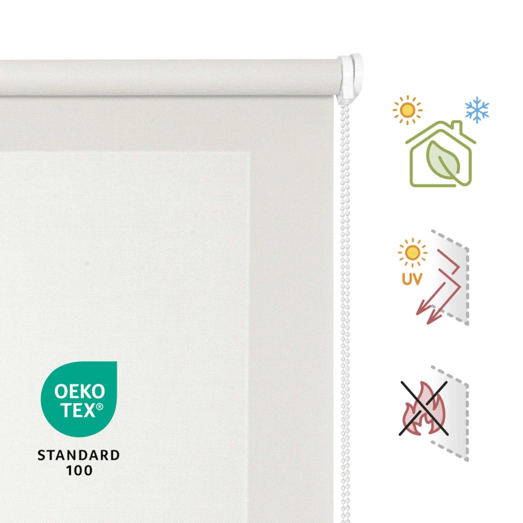 Tenda a Rullo Screen resistente e isolamento termico Bianco 90x250 cm