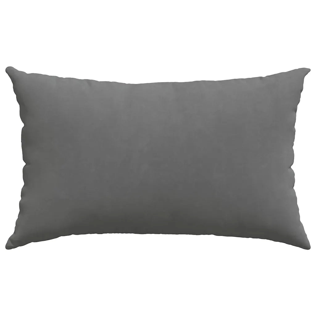 Cuscini da Divano 2 pz-Set di 2 Cuscini per Sofa Grigio scuro 50 x 30 cm Tessuto 105233