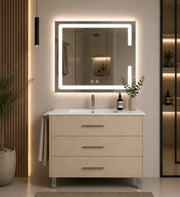 Mobile bagno con lavabo ORIGENBATH RIBERA senza specchio 50x40 cm estepa