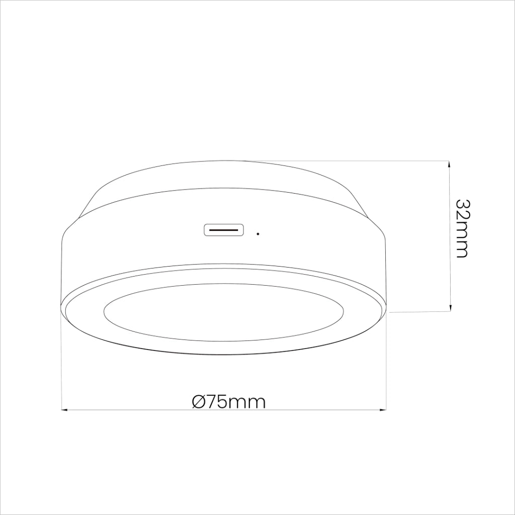Lampade sottopensile 3pz rotonde Ø7,5 bianche RGB con telecomando