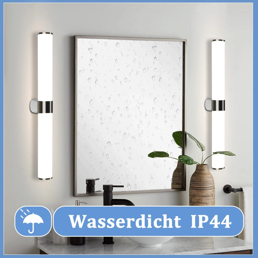 ZMH Lampada da specchio per bagno Moderna 60 cm cromata per camera da letto IP44