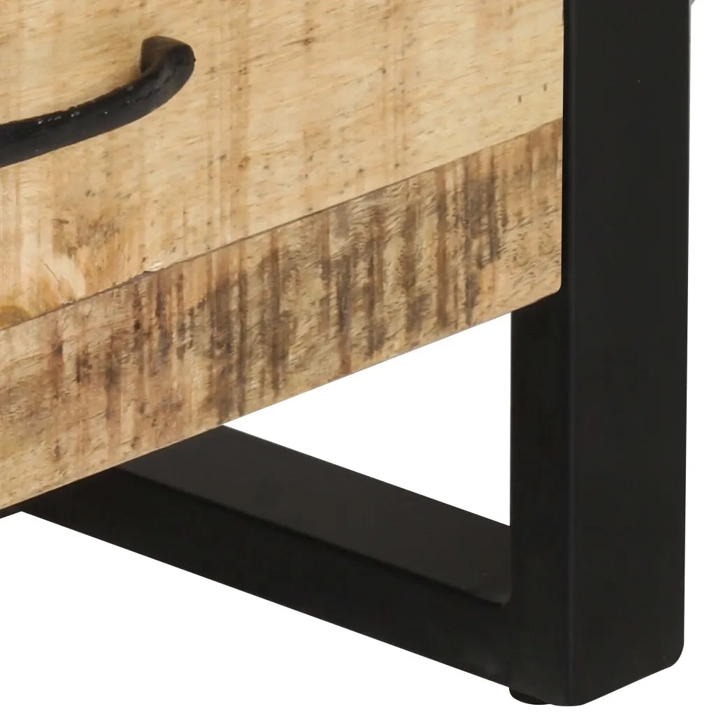 Libreria 118x30x200 cm in Legno Massello di Mango Grezzo 321052