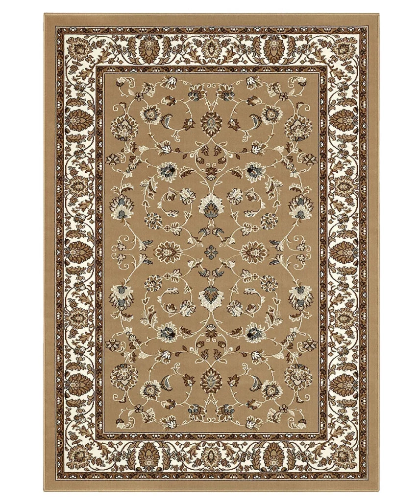 Tappeto passatoia ROYAL SHIRAZ 2079 BEIGE cm.100x200 motivo moderno geometrico arredo casa corsia arredo casa