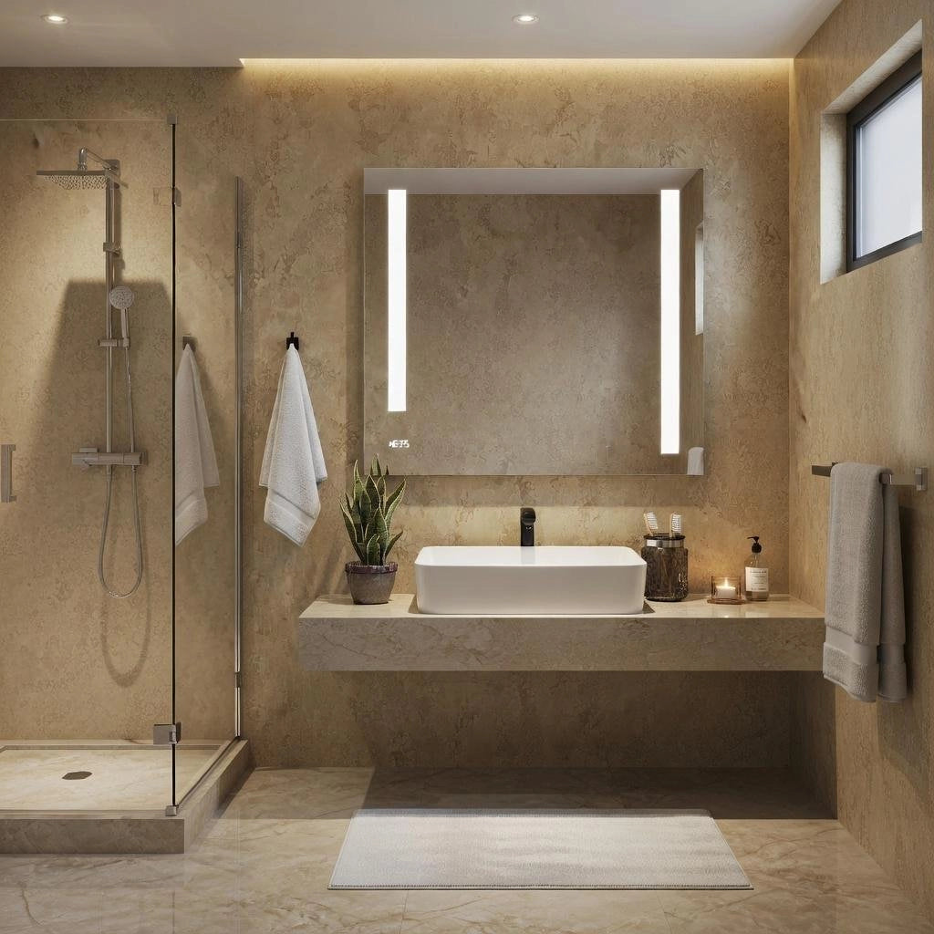 Specchio illuminazione led cm 70x60 mod. L210
