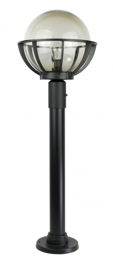 Paletto giardino nero 90cm globo 25cm E27 IP43 SU-MA