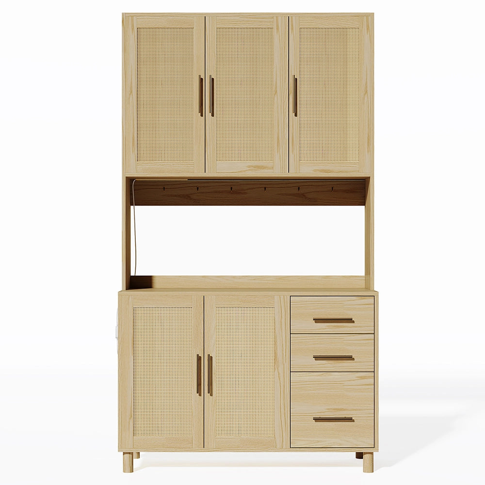 Buffet cucina - Xylo - 183cm LED/USB/prese 3cass oro