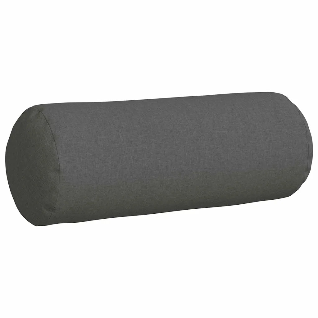 Cuscini a rullo 2 pz | Cuscini per sedie Grigio scuro ? 25 x 70 cm Tessuto