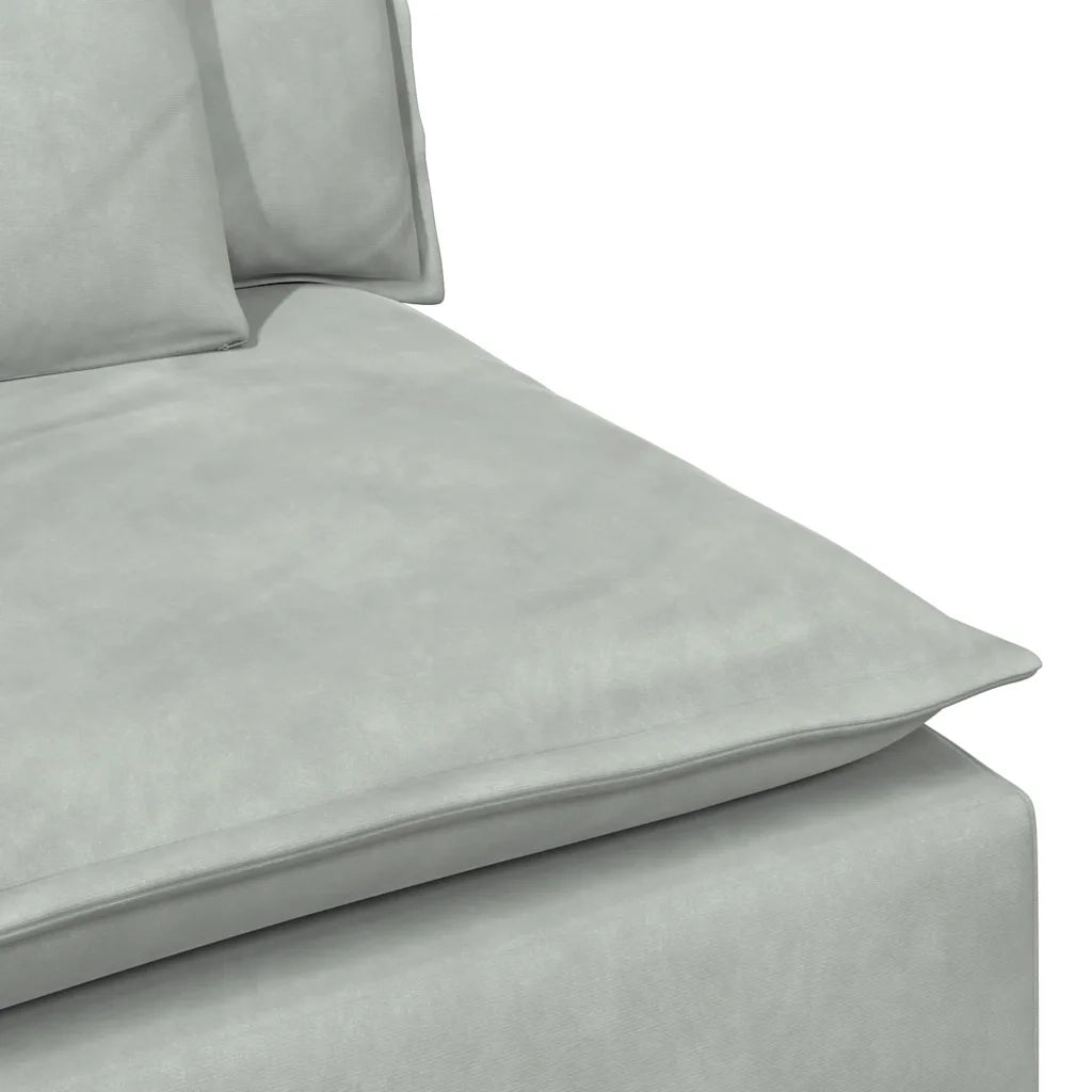 Modulo Terminale Bracciolo Divano Modulare con Cuscini 100 cm 4104399