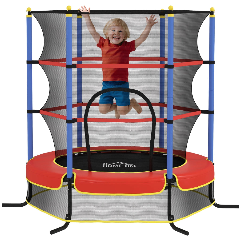 Trampolino per Bambini con Rete Sicurezza ¨C zephmum ¨C Blu