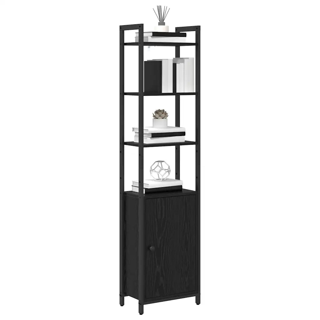 Armadio per Libri Rovere Nero 40 x 24 x 161 cm 883850