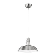 LAMPADA SOSP WILL METALLO D 36 CM ACCIAIO SATIN- 1,0 pz
