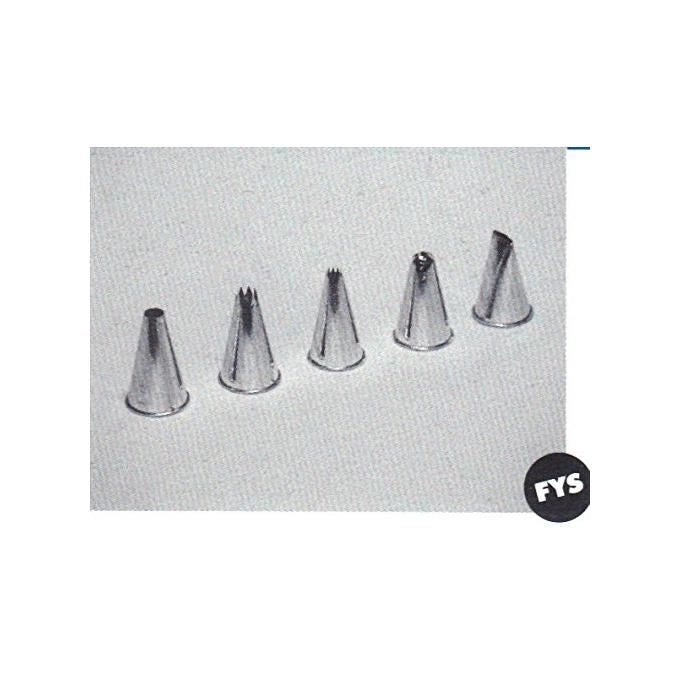 Set 5 Bocchette in acciaio inox