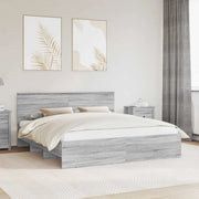 Struttura del letto con testiera Grigio Sonoma 180 x 200 cm 3408828