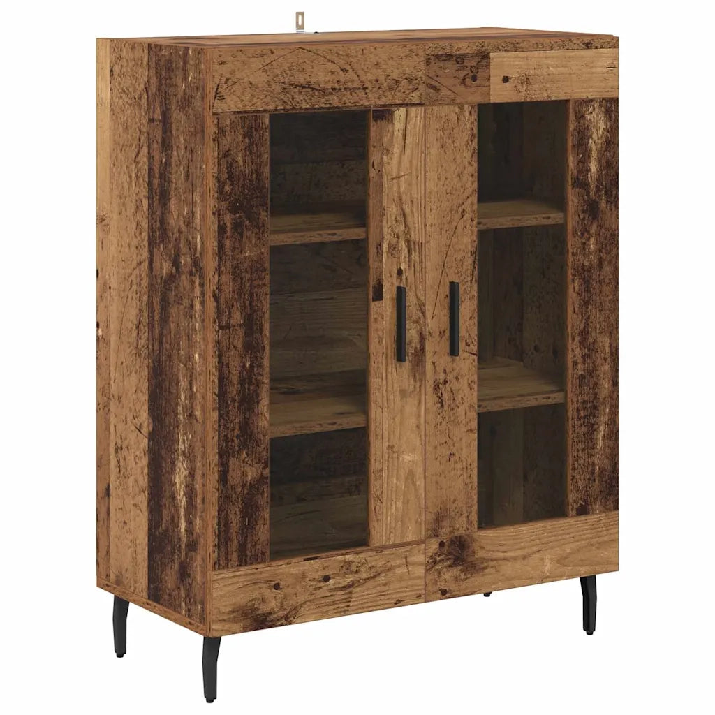 Credenza 2 pcs Legno vecchio Legno multistrato