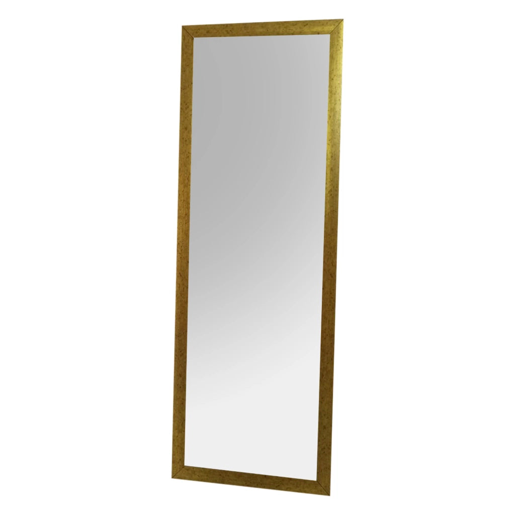 Carimate, Specchio Forma Rettangolare, 40x105h cm oro
