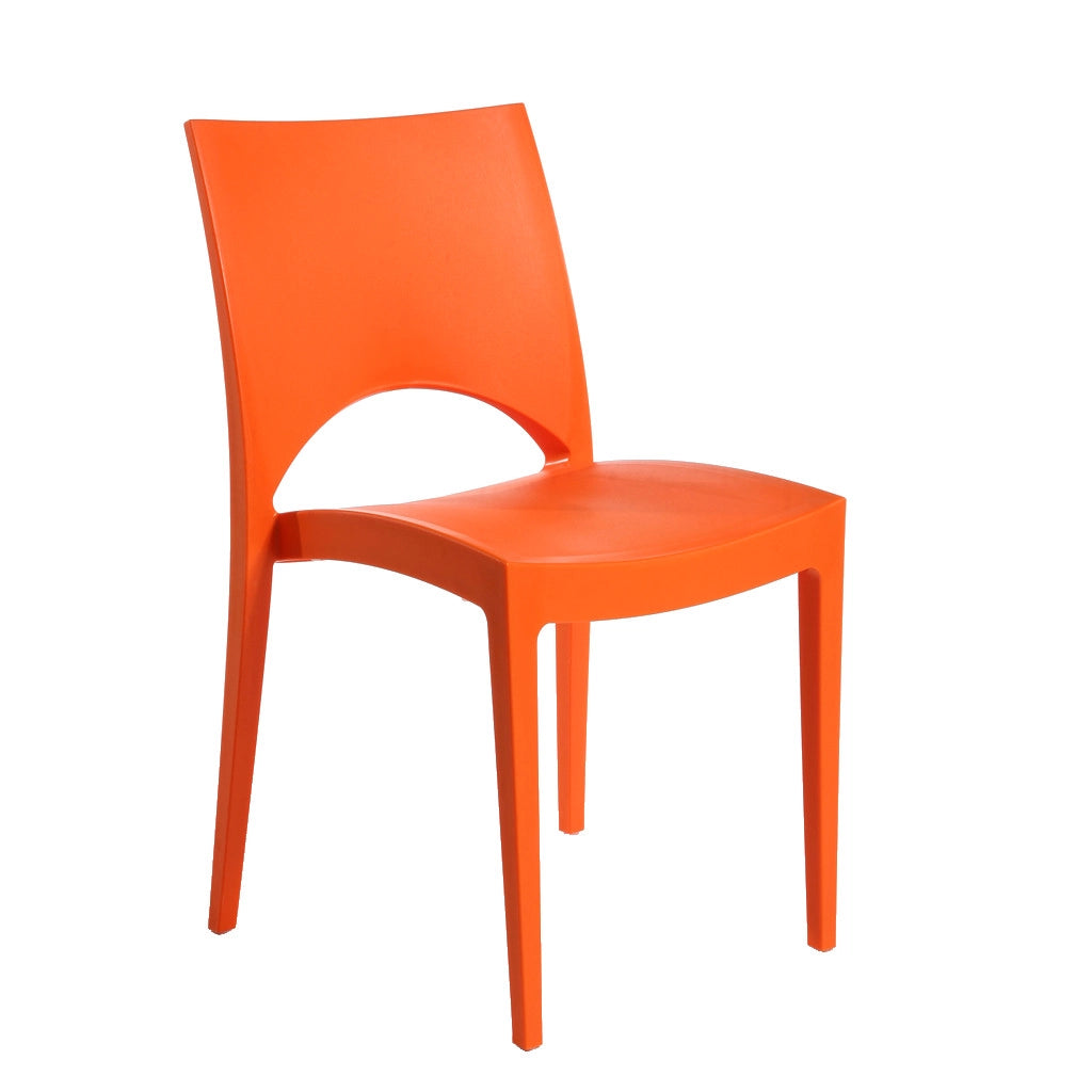 Sedia in polipropilene Paris colore Arancio