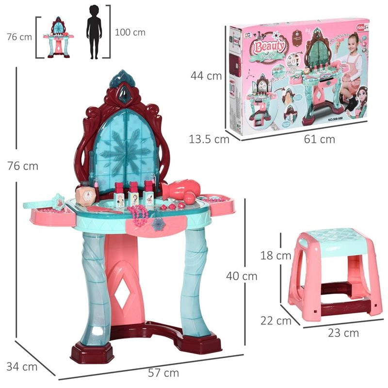 SET TOELETTA CON SGABELLO PER BAMBINI DA 3-6 ANNI CON LUCI MUSICA E ACCESSORI